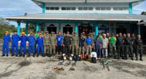 Tingkatkan Sinergitas Satgas Pamtas RI-Mly Yonarmed 10/ Bradjamusti Bersama TDM dan Instansi Setempat Gelar Karya Bhakti