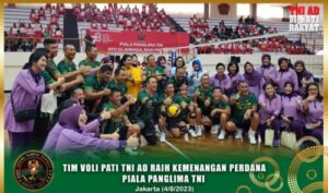Tim Voli Pati TNI AD Raih Kemenangan Perdana