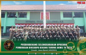 Brigjen TNI Frans Surya Ginting Pimpin Upacara Pembukaan Dikcabpa Bekang Taruna Akmil 2023