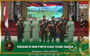 Pangdam VI/Mlw Pimpin Serah Terima Jabatan, Lima Pejabat Berganti