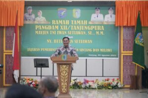 Pangdam XII/Tpr Ramah Tamah Bersama Forkopimda Sintang dan Melawi, Minta Sinergitas Terus Dijaga