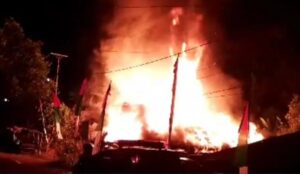 Dua Rumah Dinas Kehutan Sanggau Dilalap Sijago Merah