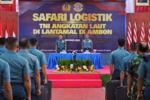 Tim Safari Logistik dari Markas Besar Angkatan Laut Kunjungi  Lantamal IX Ambon