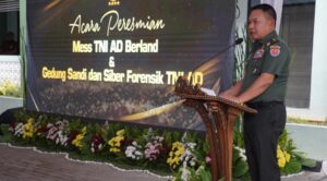 Kasad Resmikan Penggunaan Mess Berland Serta Gedung Sandi dan Siber Forensik TNI AD