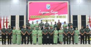 Pangdam XII/Tpr Terima Laporan Korps Kenaikan Pangkat Perwira Periode 1 Oktober