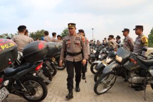 Apel Pengecekan Sarana Prasarana Dalam Rangka Operasi Kepolisian Terpusat “Mantab Brata Kapuas 2023/2024” di Wilayah Hukum Polres Sanggau.