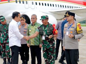 Pangdam XII/Tpr Turut Sambut Kunjungan Kerja Presiden RI di Kalbar