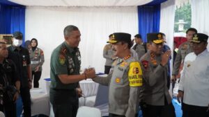 Panglima Divisi Infanteri 3 Kostrad Menghadiri Kunjungan Kerja Wakapolri
