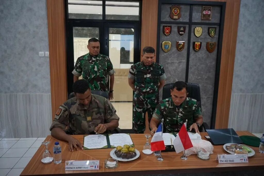 Yonif 502 Kostrad Jalin Kesepakatan Dengan Angkatan Darat Prancis