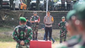 Dandim 1204 Sanggau Bersama Kapolres Sekadau Pimpin Apel Gelar Pasukan PAM VVIP Kunjungan Presiden RI