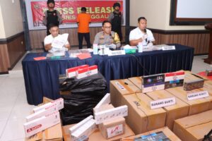 Polres Sanggau Sukses Gagalkan 1017 Slop Rokok Tanpa Cukai