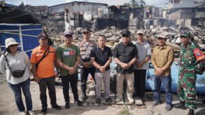 Pj Bupati Sanggau Tinjau Lokasi Kebakaran Pasar Bodok