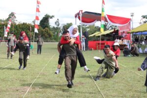 Lomba 17 Agustusan Berlangsung Meriah, Pangdam XII/Tpr Bersama Prajurit dan Keluarga Rayakan HUT Kemerdekaan RI