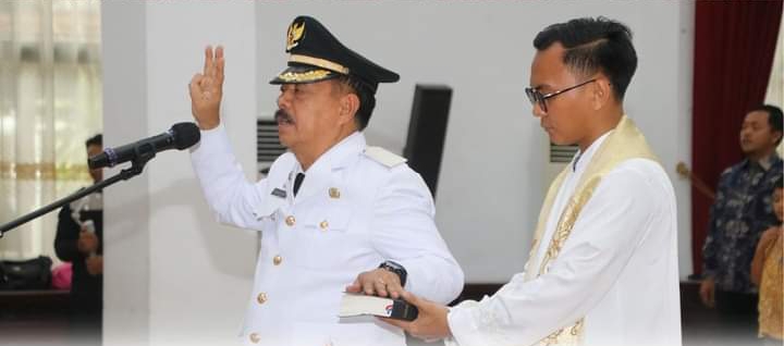 Yohanes Ontot Dilantik Jadi Bupati Sisa Masa Jabatan 2019 -2024