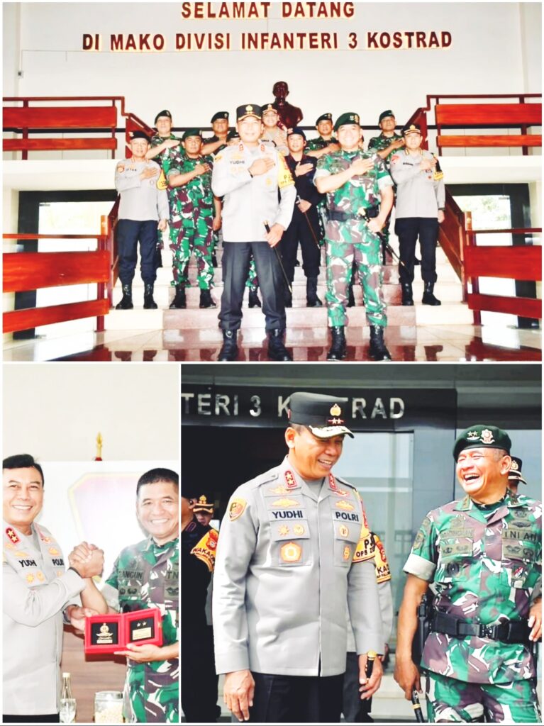 Jalin Sinergitas, Pangdivif 3 Kostrad Terima Kunjungan Kapolda Sulawesi Selatan