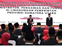 Maksimalkan Kinerja Pemprov Sumut, Agus Fatoni Lakukan Rotasi dan Lantik ASN, Tekankan Netralitas dan Profesional.