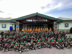 Mengenal Lebih Dekat TNI TK Kartika Kunjungan Belajar Ke Kodim 1204/Sanggau