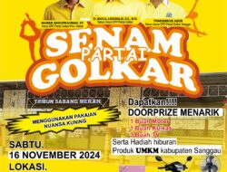 Gratiss…Besok Senam Partai Golkar Berhadiah Motor dan Puluhan Doorprize