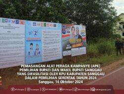Pemasangan APK Dimulai Ditandai Dengan Pemasangan Oleh KPU di Persimpangan Kawasan Sabang Merah