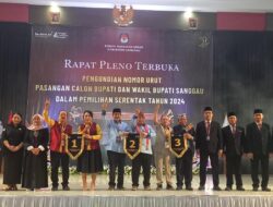 Penetapan Nomor Urut Pasangan Calon Bupati dan Wakil Bupati Sanggau