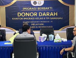 Donor Darah Turut Sukseskan Hari Bhakti Imigrasi Ke- 75