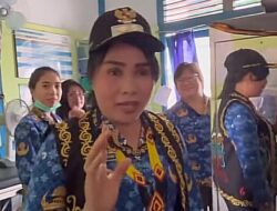 Susana Herpena Sidak Puskesmas dan Pasar Meliau