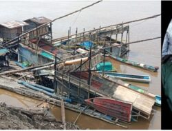 Empat Lanting Jek Bermesin Disita Polisi, Terparkir Didepan Halaman Keraton Surya Negara Sanggau