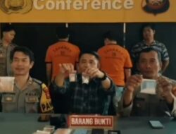 Dua Pengedar Narkona Ditangkap Bersama BB Sabu dan Ekstasi