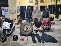 Polres Ketapang Tangkap Dua Residivis Spesialis Pencurian Ban Truk