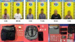 Polsek Toba Amankan Enam Pelaku Narkoba di Tiga Lokasi Berbeda, 41 Paket Sabu Disita