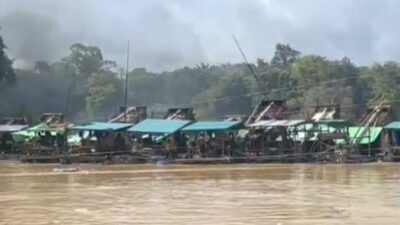 Puluhan Mesin Dompeng Beroperasi di Lokasi PETI Desa Pak Mayam, Warga Minta Penertiban