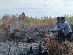 Petugas Kesulitan Padamkan Kebakaran Lahan Gambut