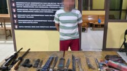 Pria Bersenjata Api Rakitan Ditangkap Usai Ancam Warga di Desa Kelampai