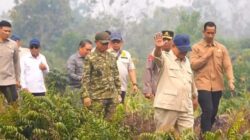 Presiden Prabowo Tinjau Karhutla di Kalbar, 198 Hotspot Dipastikan Titik Api