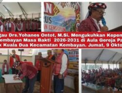 Kukuhkan Pengurus DAD Kembayan 2026–2031, Bupati Ontot Tekankan Adat sebagai Perekat Persaudaraan