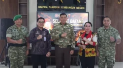 Wakil Bupati Sanggau Sambut Kedatangan Menhan RI di Yonif TP 833/BD
